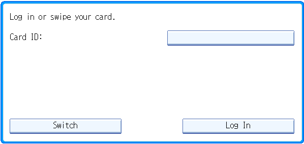 Manual ID entry login with PIN option disabled