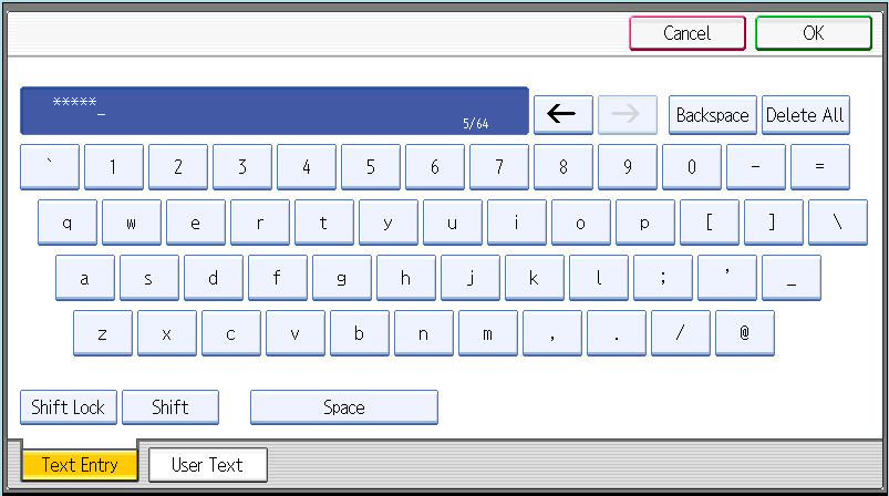 Soft keyboard with mask