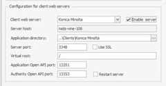 client web server options
