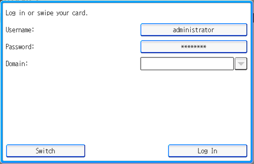 Equitrac administrator login