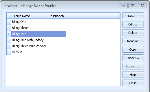 Manage Device Profiles
