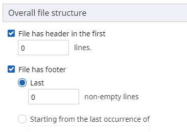 Complete the overall file structure options.