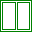 Icon for two vertical view window.