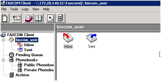 Biscom FAXCOM Client