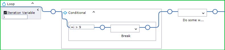 Loop step parameters