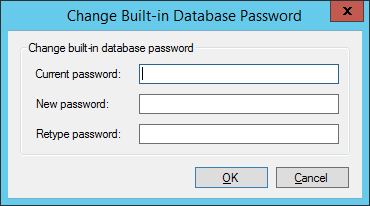 Change Built-in Database Password