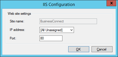 IIS Configuration - Port