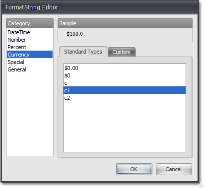 Format String Editor Dialog