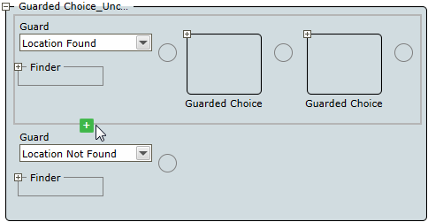 Add guard manually to the guarded choice step
